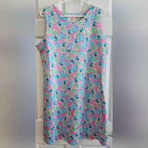 Alvins Island XL Sundress Turtle Pineapple pink blue green beachy